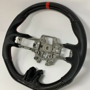 Carbon Fiber Steering Wheel w/ Black Leather and Red Accents (‘15-‘17)